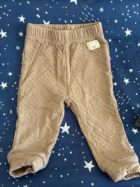 Purebaby Quilted Tan Baby Joggers